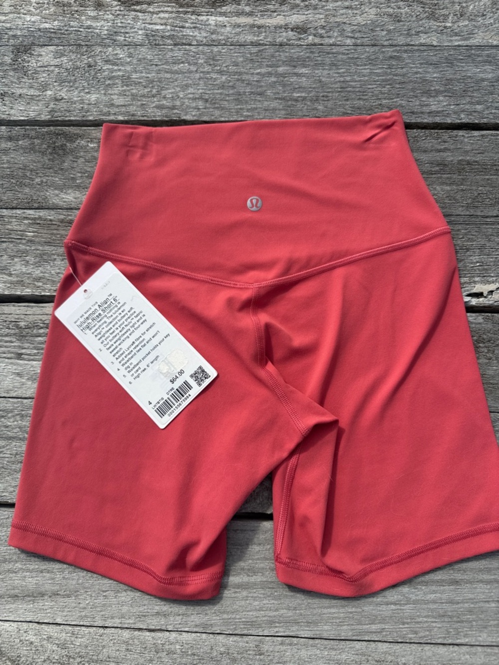 Lululemon Align High-Rise Short 6" Desert Red bike shorts size‎ 4 NWT